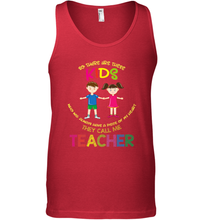 Load image into Gallery viewer, They Call Me Teacher School Kids Fun Appreciation Men's Tank Top

