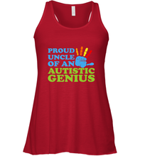 Load image into Gallery viewer, Autism Awareness Shirts Uncle Awareness Month Women's Racerback Tank
