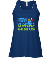 Load image into Gallery viewer, Autism Awareness Shirts Uncle Awareness Month Women's Racerback Tank
