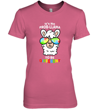 Load image into Gallery viewer, It's No Prob llama To Be Different Shirt _ Autism Gift Women's Premium T-Shirt
