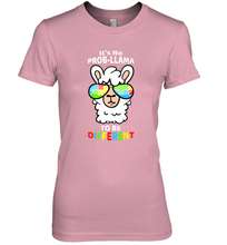 Load image into Gallery viewer, It's No Prob llama To Be Different Shirt _ Autism Gift Women's Premium T-Shirt
