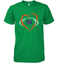 Load image into Gallery viewer, NFL New York Giants Heart Love Football Men's Premium T-Shirt
