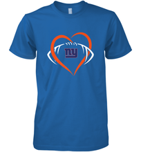 Load image into Gallery viewer, NFL New York Giants Heart Love Football Men's Premium T-Shirt
