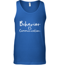 Load image into Gallery viewer, Behavior Is Communication Special Education Gift Men's Tank Top
