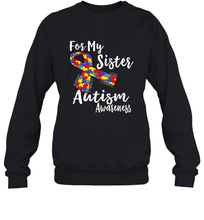 Load image into Gallery viewer, For My Sister  Autism Awareness  Awareness Day Crewneck Sweatshirt
