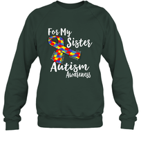 Load image into Gallery viewer, For My Sister  Autism Awareness  Awareness Day Crewneck Sweatshirt
