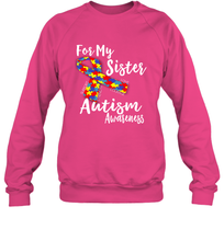 Load image into Gallery viewer, For My Sister  Autism Awareness  Awareness Day Crewneck Sweatshirt
