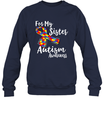 Load image into Gallery viewer, For My Sister  Autism Awareness  Awareness Day Crewneck Sweatshirt
