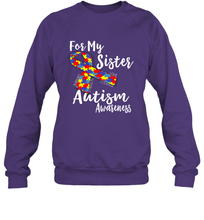 Load image into Gallery viewer, For My Sister  Autism Awareness  Awareness Day Crewneck Sweatshirt
