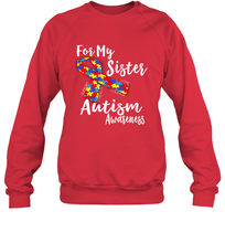 Load image into Gallery viewer, For My Sister  Autism Awareness  Awareness Day Crewneck Sweatshirt
