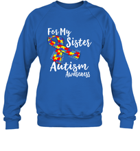 Load image into Gallery viewer, For My Sister  Autism Awareness  Awareness Day Crewneck Sweatshirt
