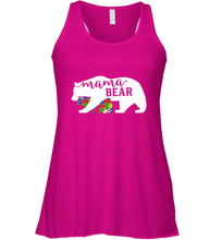 Load image into Gallery viewer, Mama Bear Autism t shirt Autism Awareness Month Women's Racerback Tank
