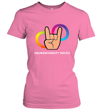 Load image into Gallery viewer, Neurodiversity Rocks Shirt Brain Autism Awareness Women's T-Shirt
