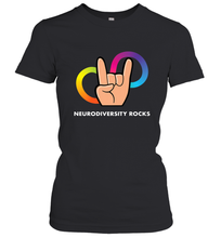 Load image into Gallery viewer, Neurodiversity Rocks Shirt Brain Autism Awareness Women's T-Shirt
