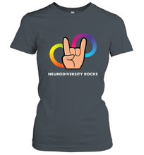 Load image into Gallery viewer, Neurodiversity Rocks Shirt Brain Autism Awareness Women's T-Shirt
