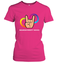 Load image into Gallery viewer, Neurodiversity Rocks Shirt Brain Autism Awareness Women's T-Shirt
