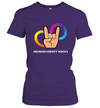 Load image into Gallery viewer, Neurodiversity Rocks Shirt Brain Autism Awareness Women's T-Shirt
