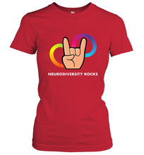 Load image into Gallery viewer, Neurodiversity Rocks Shirt Brain Autism Awareness Women's T-Shirt
