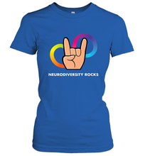 Load image into Gallery viewer, Neurodiversity Rocks Shirt Brain Autism Awareness Women's T-Shirt
