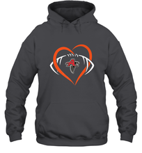 Load image into Gallery viewer, NFLAtlanta Falcons Heart Love Football Hooded Sweatshirt
