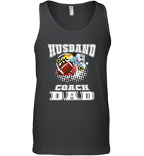 Load image into Gallery viewer, Husband Coach Dad Football Family Sports Team Game Men's Tank Top
