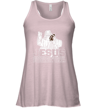 Load image into Gallery viewer, Jesus Drafted My Football Team Fantasy Football Draft Day Women's Racerback Tank
