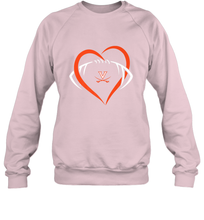 Load image into Gallery viewer, Virginia Cavaliers Large Heart  Football  Team Crewneck Sweatshirt
