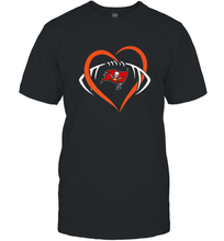 Load image into Gallery viewer, NFL Tampa Bay Buccaneers Heart Love Football Men's T-Shirt

