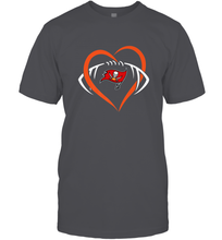 Load image into Gallery viewer, NFL Tampa Bay Buccaneers Heart Love Football Men's T-Shirt
