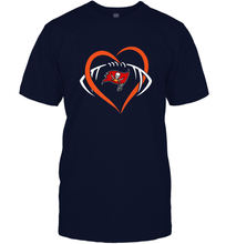 Load image into Gallery viewer, NFL Tampa Bay Buccaneers Heart Love Football Men's T-Shirt
