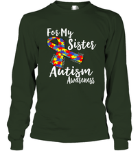 Load image into Gallery viewer, For My Sister  Autism Awareness  Awareness Day Long Sleeve T-Shirt

