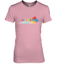 Load image into Gallery viewer, Autism doesn't end in April, its everyday of the year Autism Awareness Shirt Women's Premium T-Shirt
