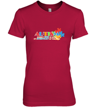 Load image into Gallery viewer, Autism doesn't end in April, its everyday of the year Autism Awareness Shirt Women's Premium T-Shirt

