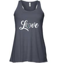 Load image into Gallery viewer, Stetson Hatters Love Heart  Football  Team Premium Women's Racerback Tank
