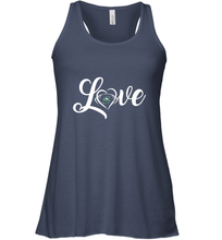 Load image into Gallery viewer, Stetson Hatters Love Heart  Football  Team Premium Women's Racerback Tank
