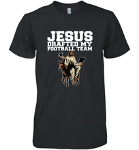 Load image into Gallery viewer, Jesus Drafted My Football Team Fantasy Football Men's Premium T-Shirt
