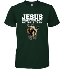 Load image into Gallery viewer, Jesus Drafted My Football Team Fantasy Football Men's Premium T-Shirt
