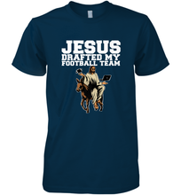 Load image into Gallery viewer, Jesus Drafted My Football Team Fantasy Football Men's Premium T-Shirt
