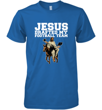 Load image into Gallery viewer, Jesus Drafted My Football Team Fantasy Football Men's Premium T-Shirt
