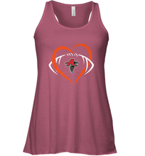 Load image into Gallery viewer, NFLAtlanta Falcons Heart Love Football Women's Racerback Tank
