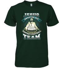 Load image into Gallery viewer, Jesus Drafted My Fantasy Football Men's Premium T-Shirt
