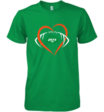 Load image into Gallery viewer, NFL New York Jets Heart Love Football Men's Premium T-Shirt

