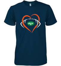 Load image into Gallery viewer, NFL New York Jets Heart Love Football Men's Premium T-Shirt
