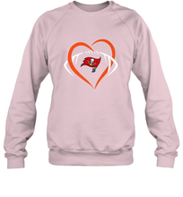 Load image into Gallery viewer, NFL Tampa Bay Buccaneers Heart Love Football Crewneck Sweatshirt
