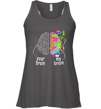 Load image into Gallery viewer, Neurodiversity brain Gift idea for Dyslexia ADHD Autism ASD Women's Racerback Tank
