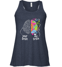 Load image into Gallery viewer, Neurodiversity brain Gift idea for Dyslexia ADHD Autism ASD Women's Racerback Tank

