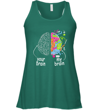 Load image into Gallery viewer, Neurodiversity brain Gift idea for Dyslexia ADHD Autism ASD Women's Racerback Tank
