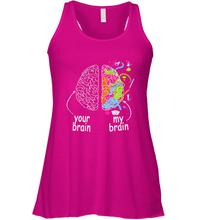 Load image into Gallery viewer, Neurodiversity brain Gift idea for Dyslexia ADHD Autism ASD Women's Racerback Tank
