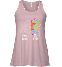 Load image into Gallery viewer, Neurodiversity brain Gift idea for Dyslexia ADHD Autism ASD Women's Racerback Tank
