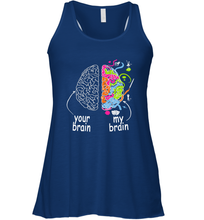 Load image into Gallery viewer, Neurodiversity brain Gift idea for Dyslexia ADHD Autism ASD Women's Racerback Tank
